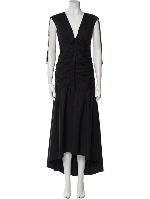 Veronica Beard V-Neck Long Dress