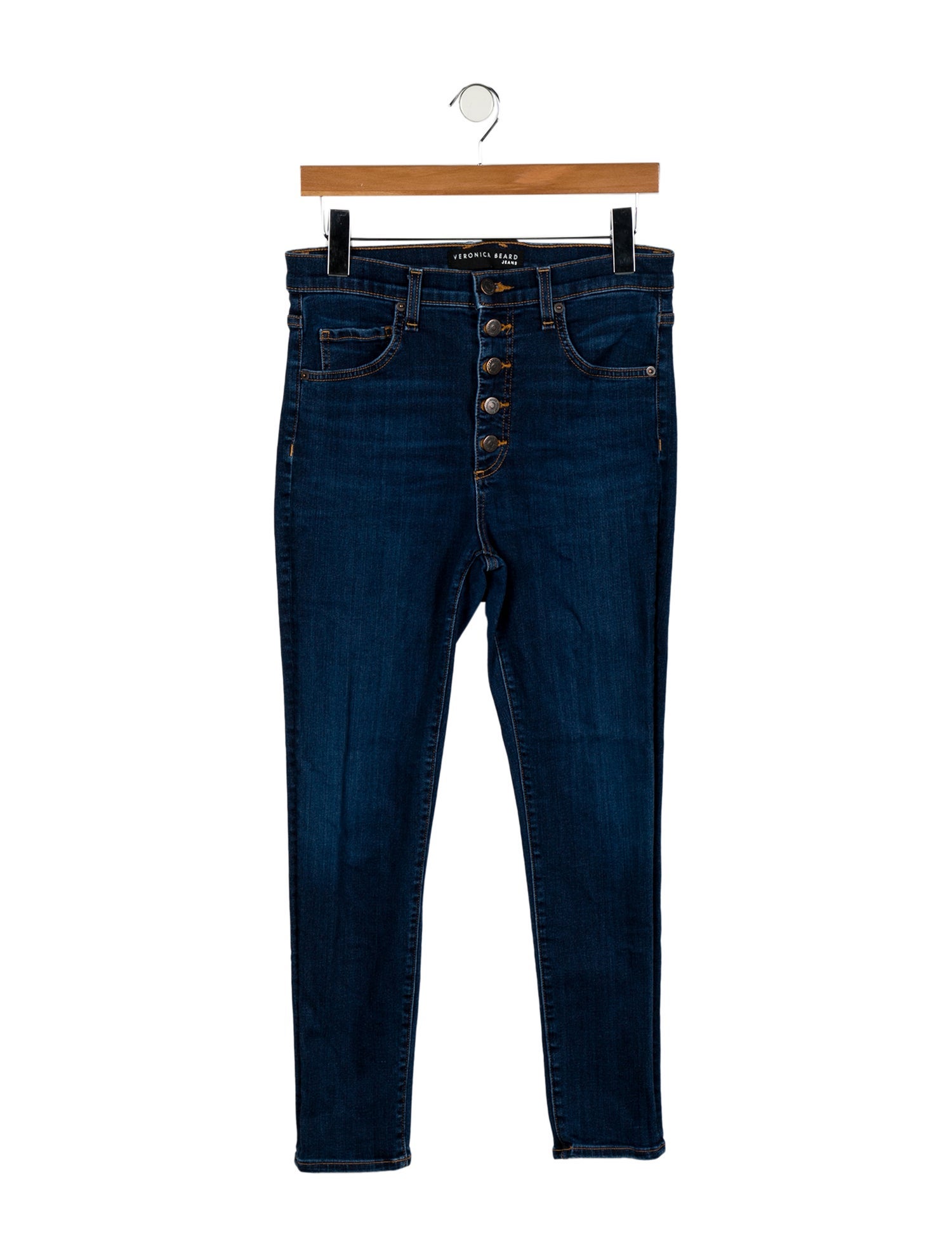 Veronica Beard High-Rise Skinny Leg Jeans