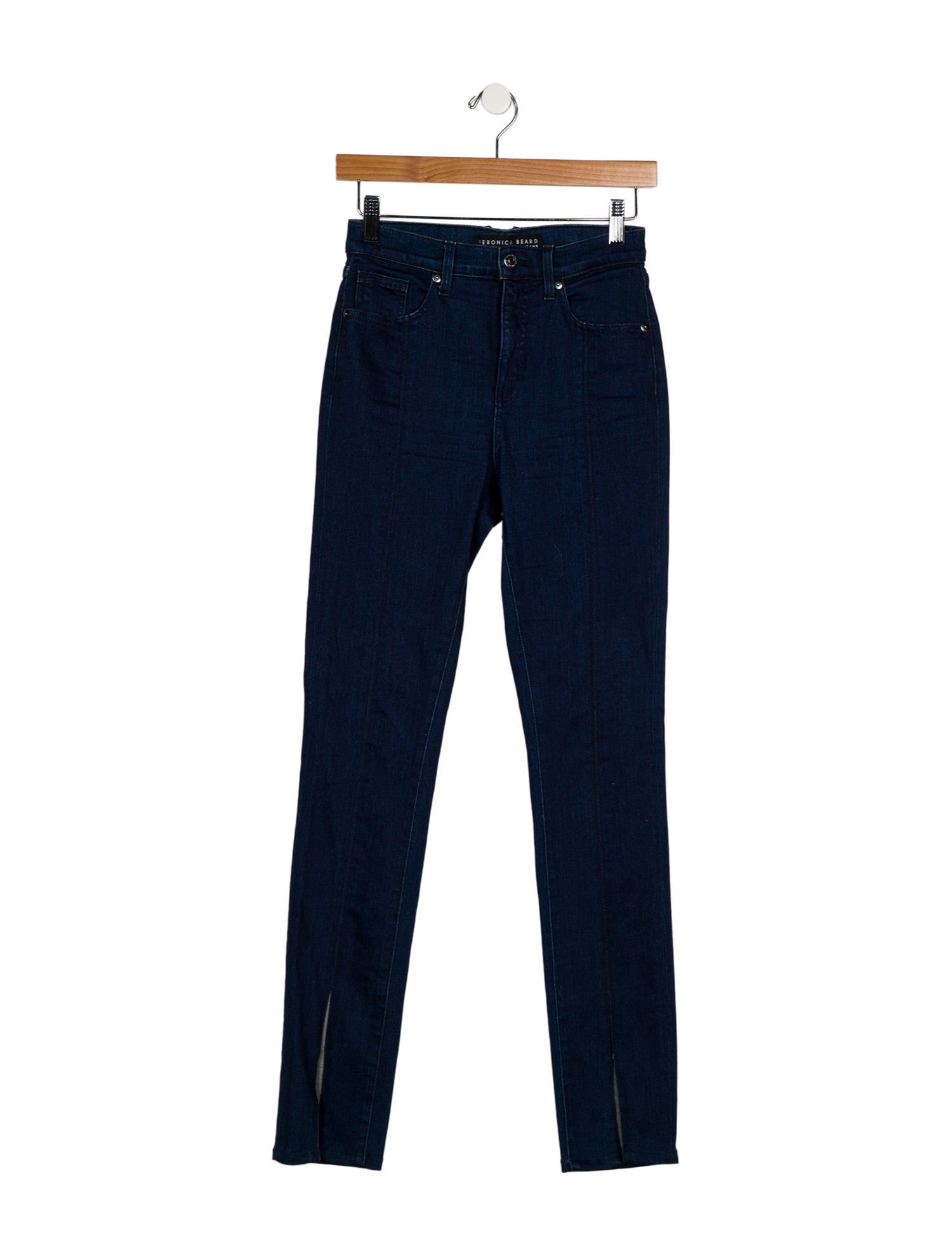 Veronica Beard Mid-Rise Straight Leg Jeans