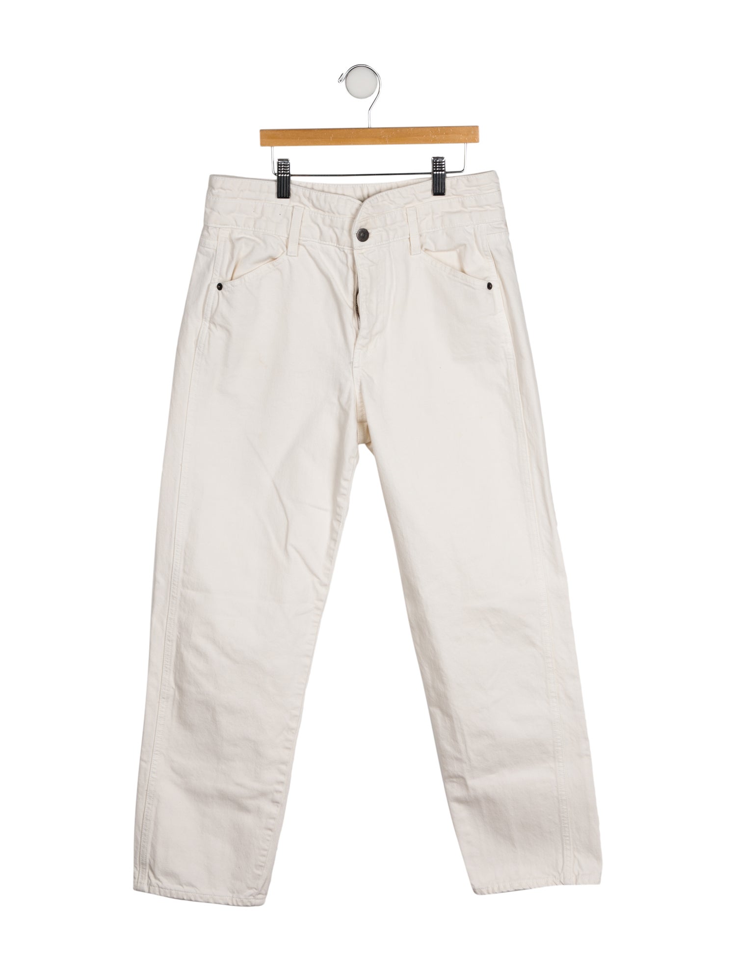 Veronica Beard High-Rise Straight Leg Jeans