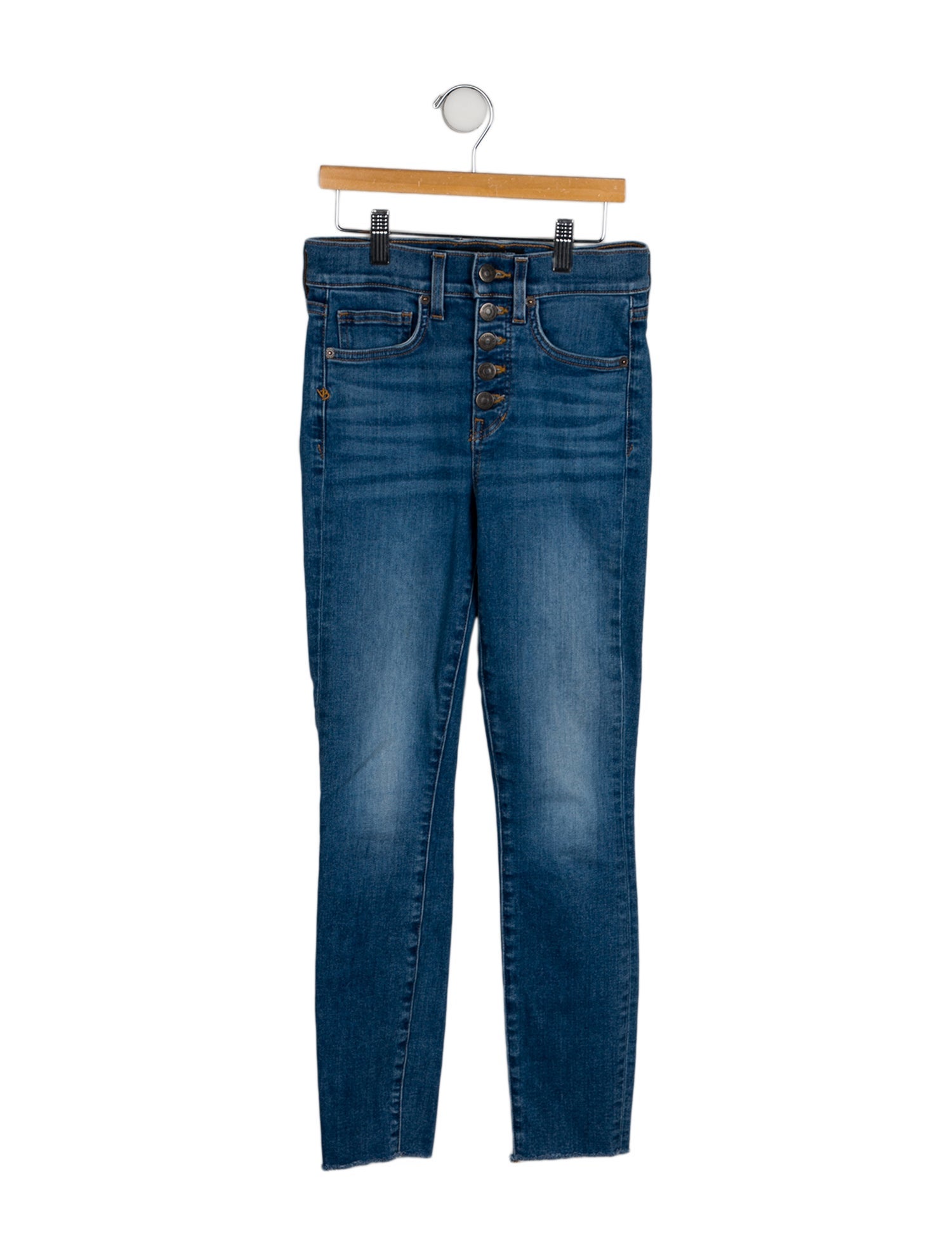 Veronica Beard Mid-Rise Skinny Leg Jeans