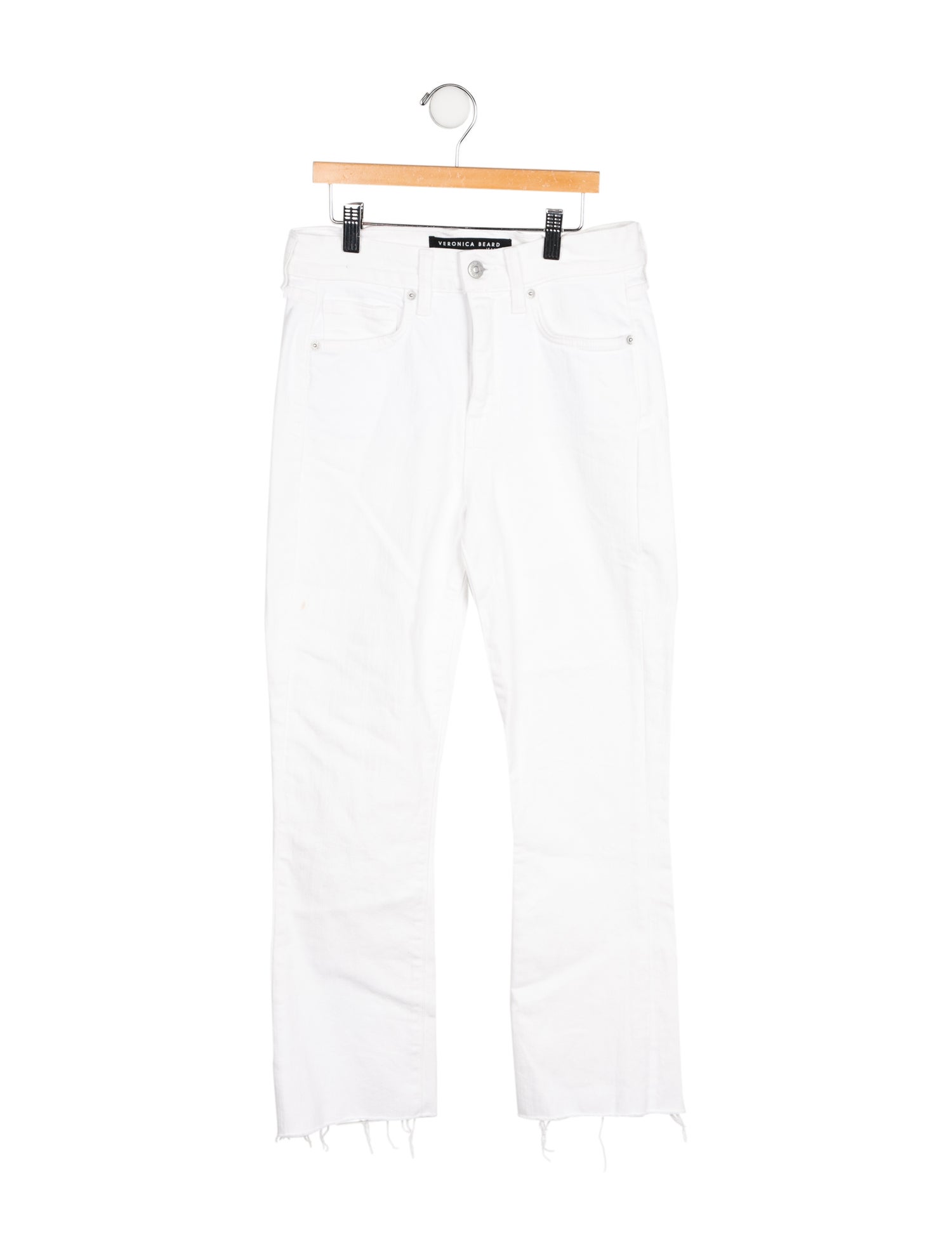 Veronica Beard High-Rise Straight Leg Jeans