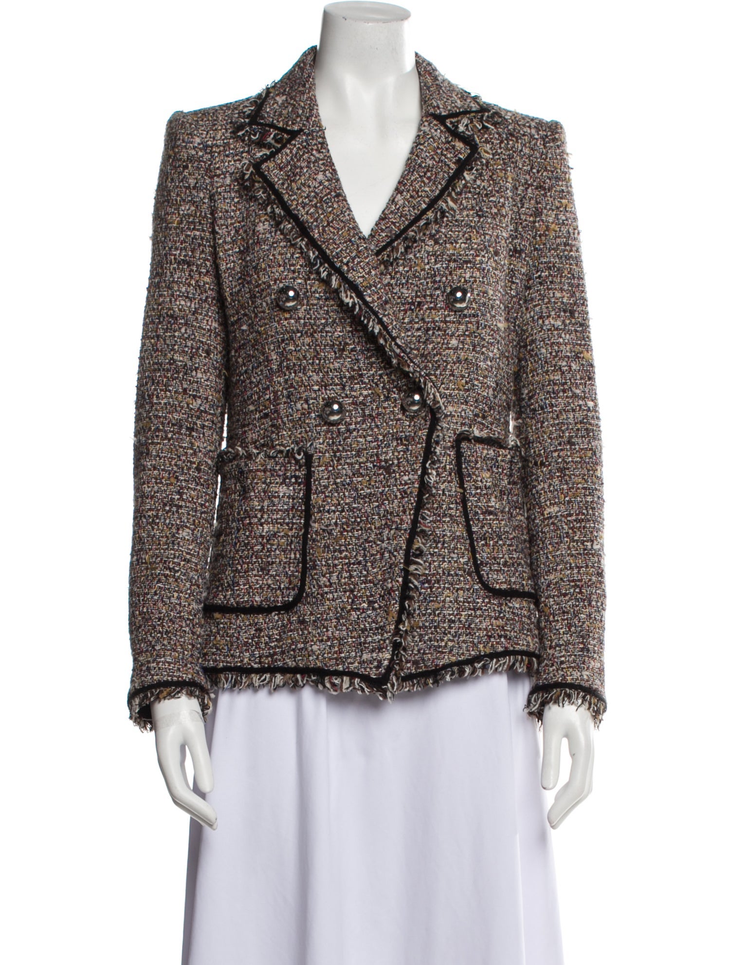 Veronica Beard Tweed Pattern Blazer