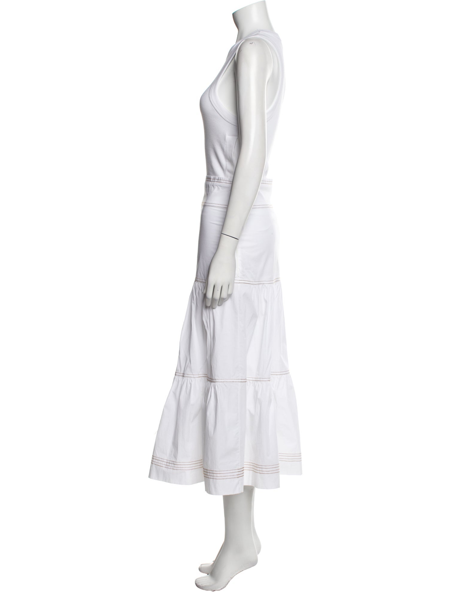 Veronica Beard Crew Neck Long Dress