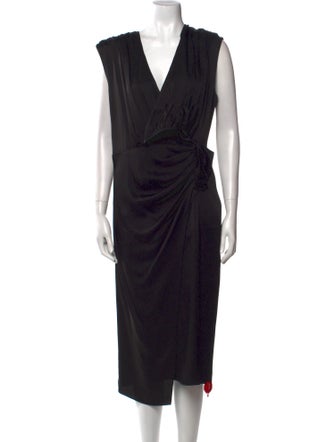 Veronica Beard V-Neck Long Dress