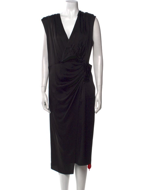 Veronica Beard V-Neck Long Dress