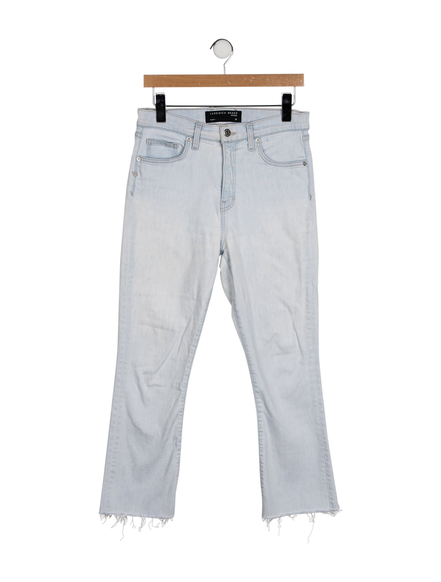 Veronica Beard Mid-Rise Straight Leg Jeans