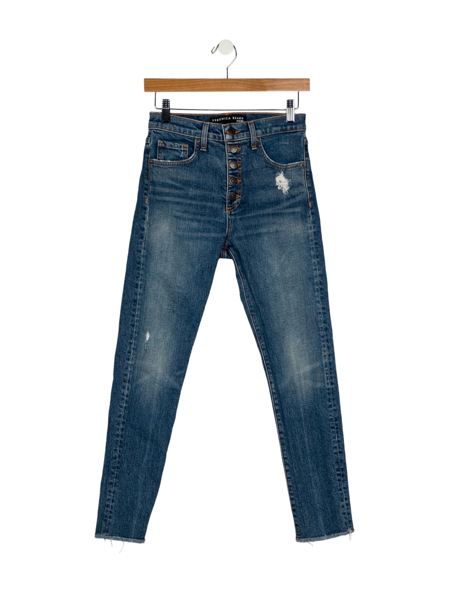 Veronica Beard High-Rise Skinny Leg Jeans