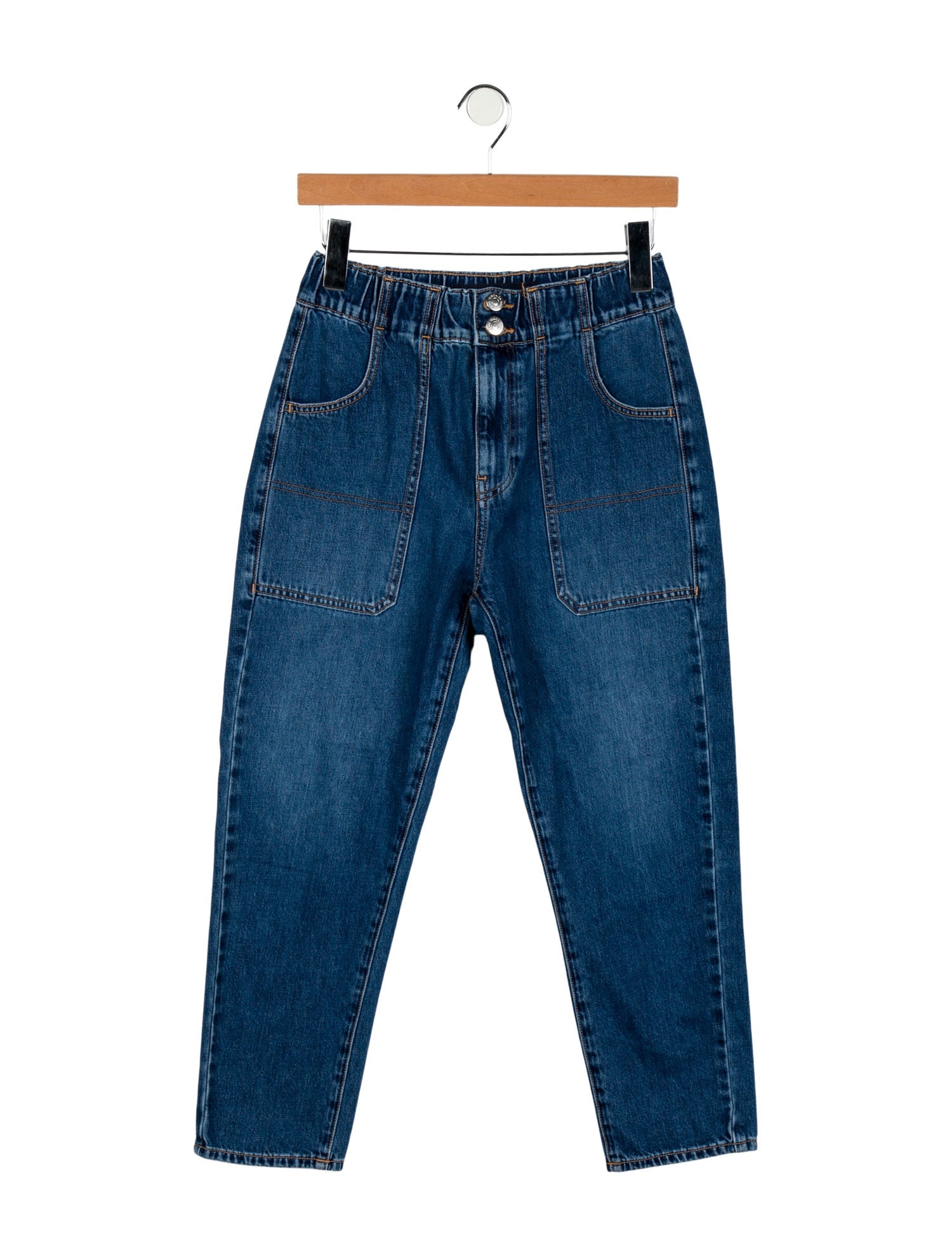 Veronica Beard High-Rise Straight Leg Jeans