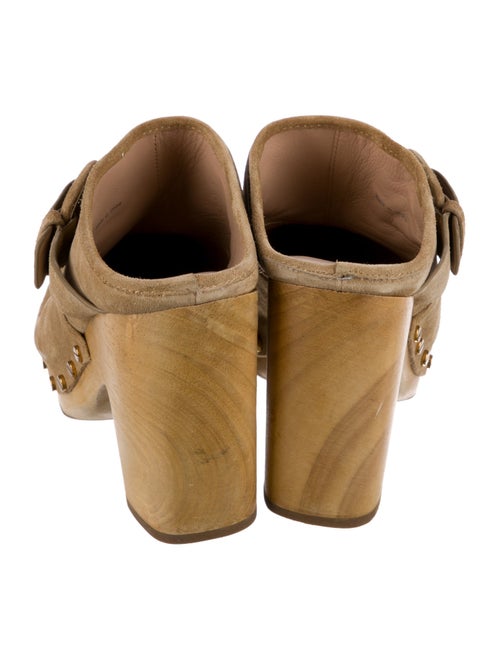 Veronica Beard Suede Studded Accents Mules