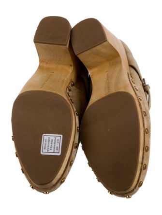 Veronica Beard Suede Studded Accents Mules