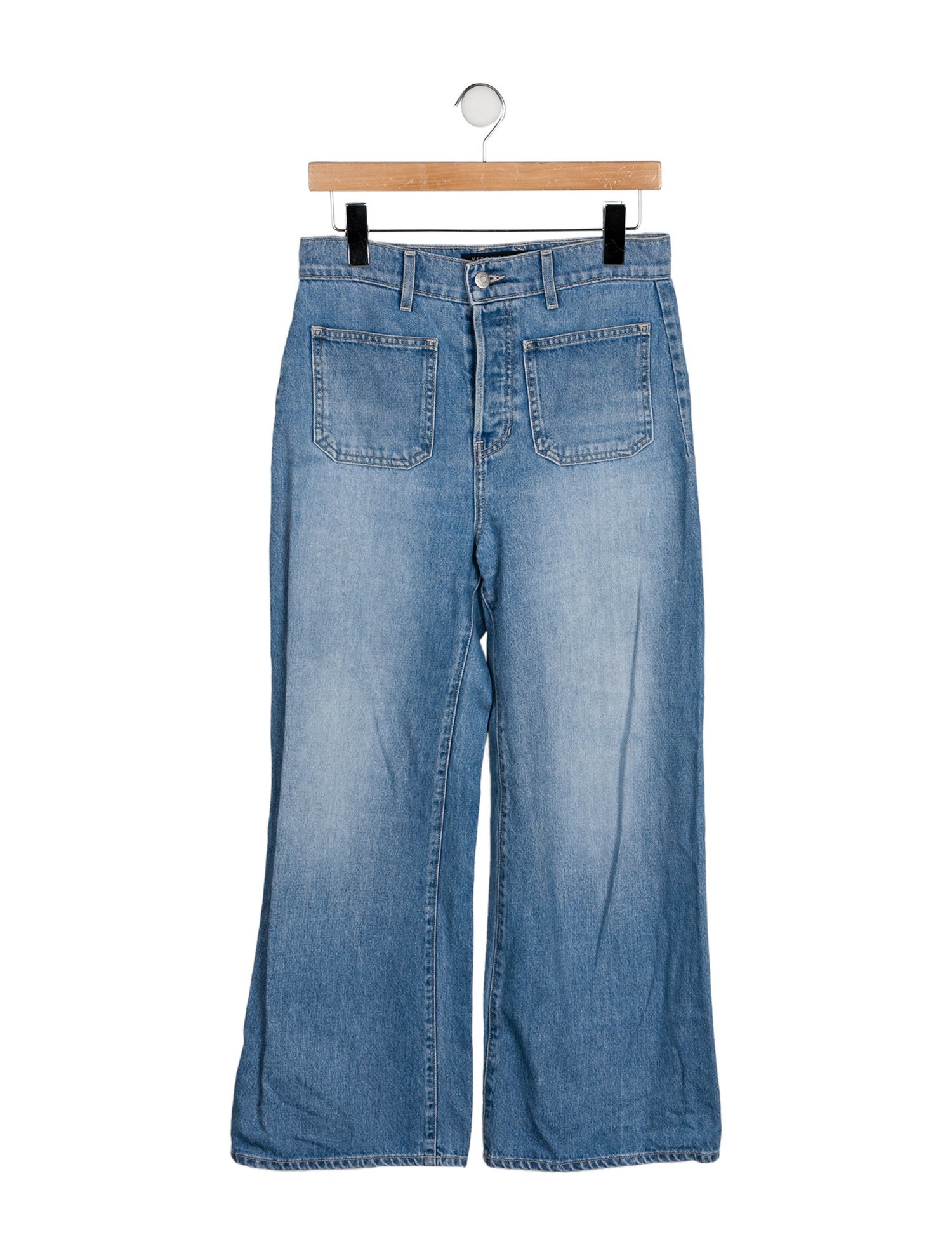 Veronica Beard High-Rise Wide Leg Jeans