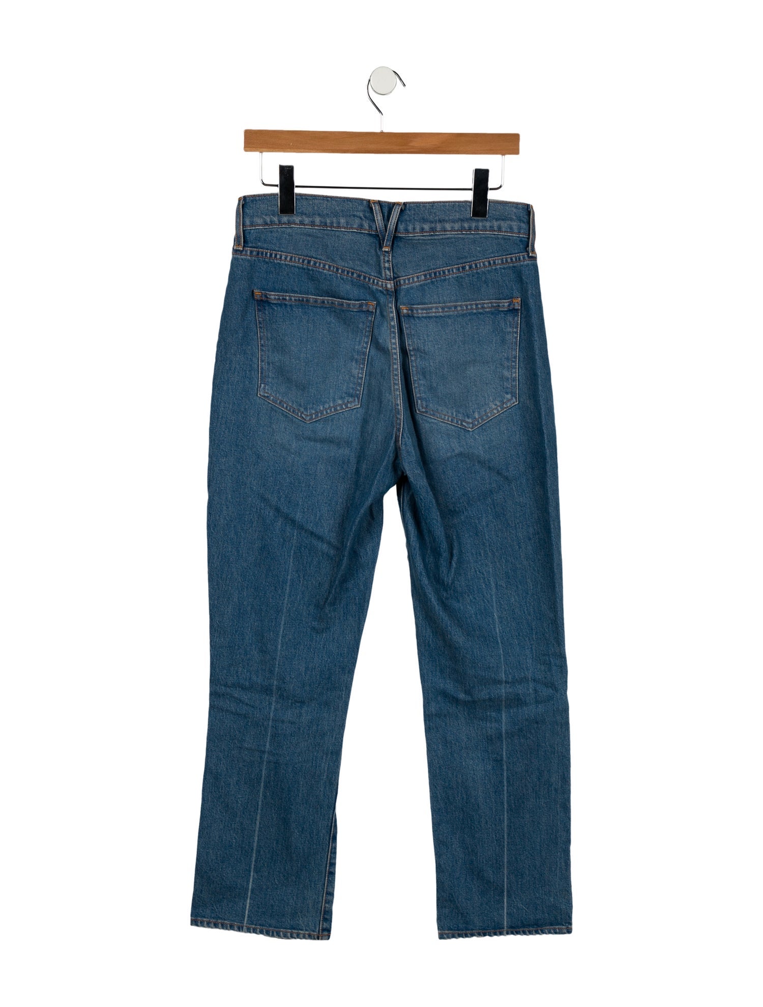 Veronica Beard High-Rise Straight Leg Jeans