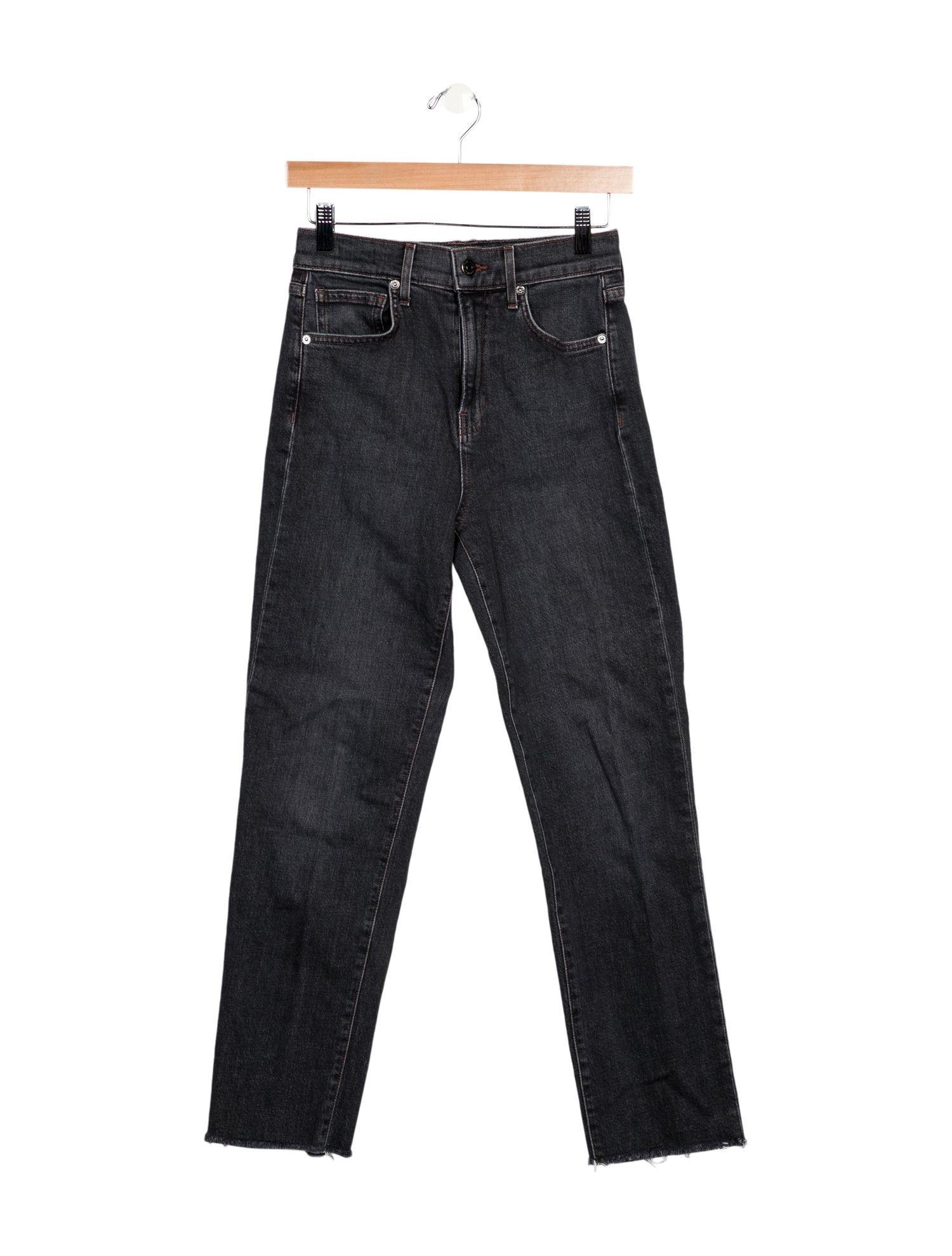 Veronica Beard High-Rise Straight Leg Jeans