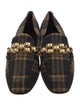 Veronica Beard Printed Chain-Link Accents Loafers