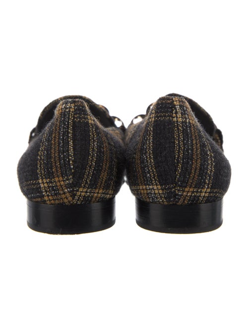 Veronica Beard Printed Chain-Link Accents Loafers