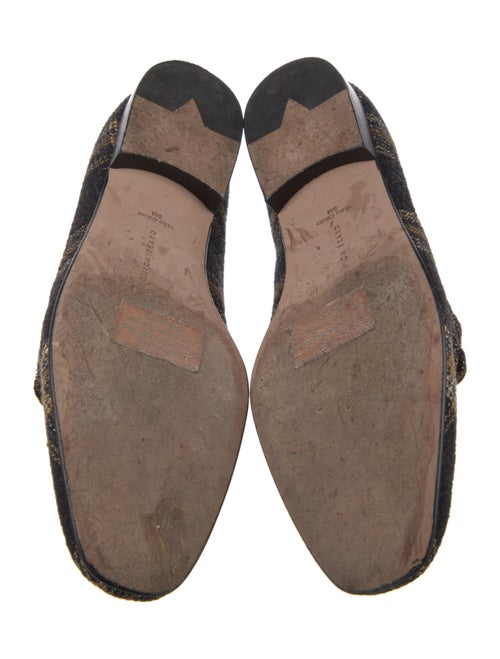 Veronica Beard Printed Chain-Link Accents Loafers