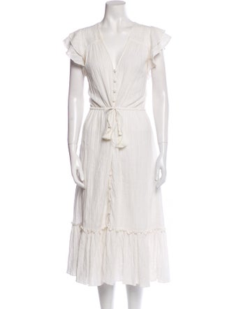 Veronica Beard V-Neck Long Dress