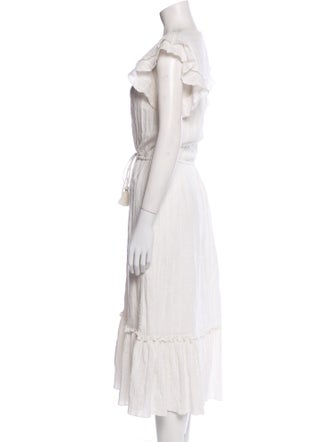 Veronica Beard V-Neck Long Dress