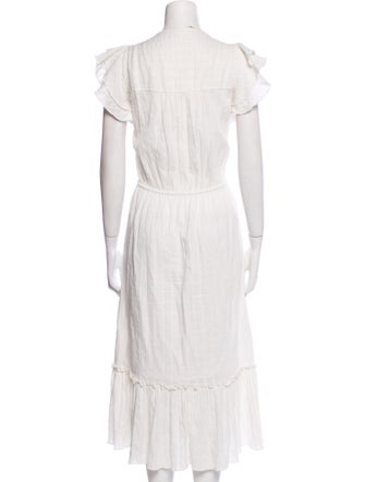 Veronica Beard V-Neck Long Dress