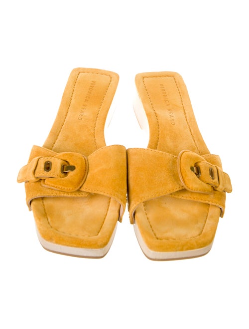 Veronica Beard Suede Studded Accents Slides