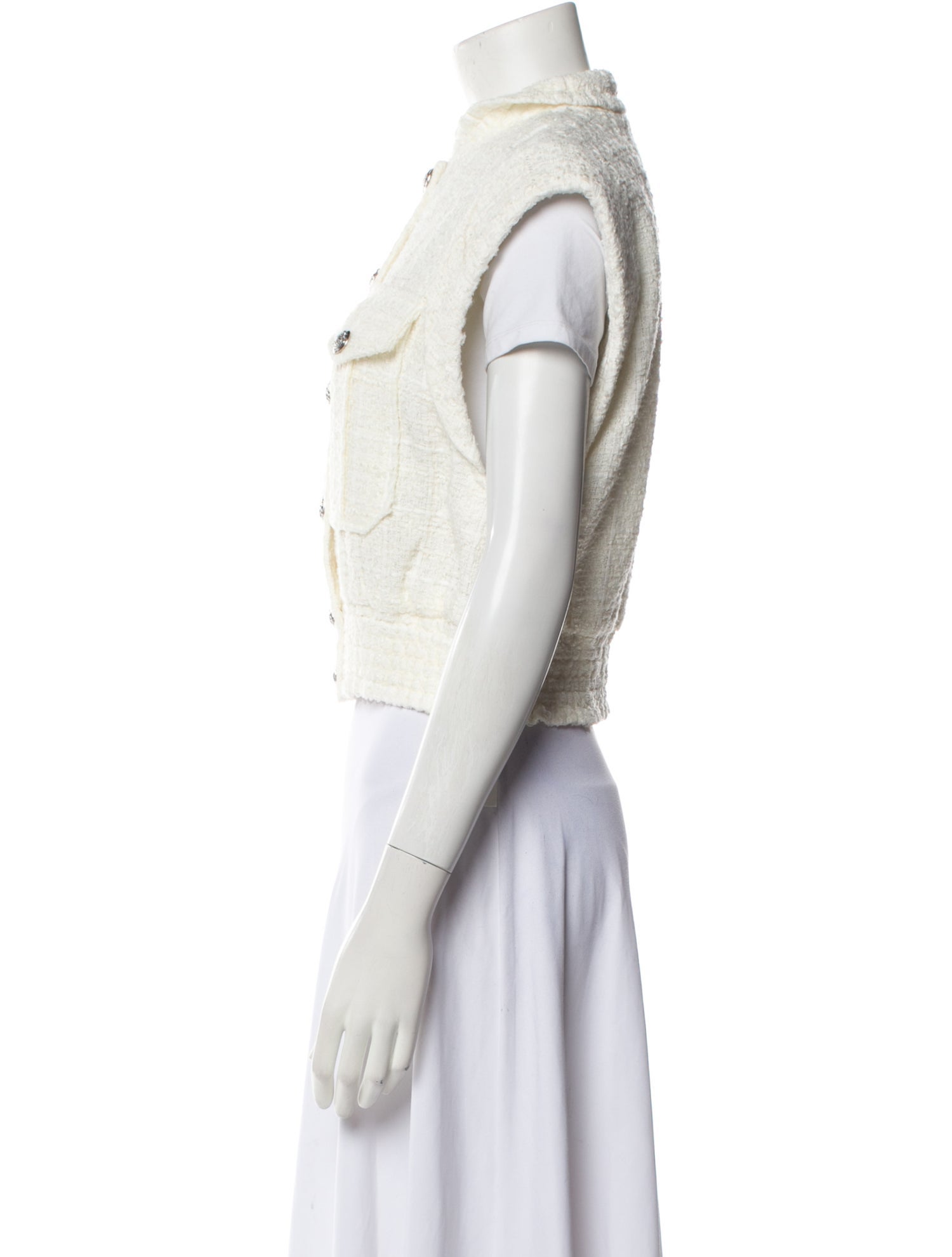 Veronica Beard Tweed Pattern Vest