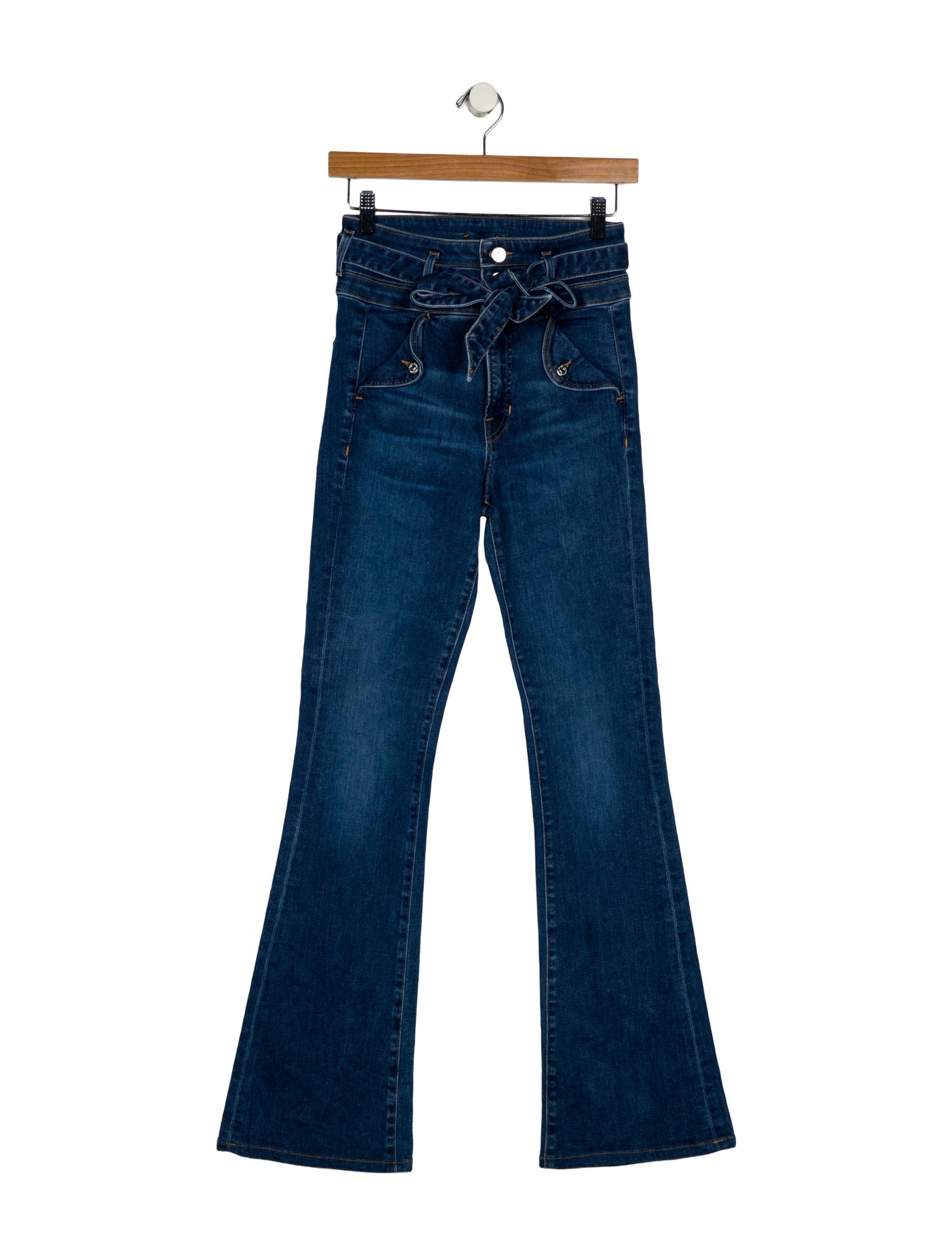 Veronica Beard High-Rise Wide Leg Jeans