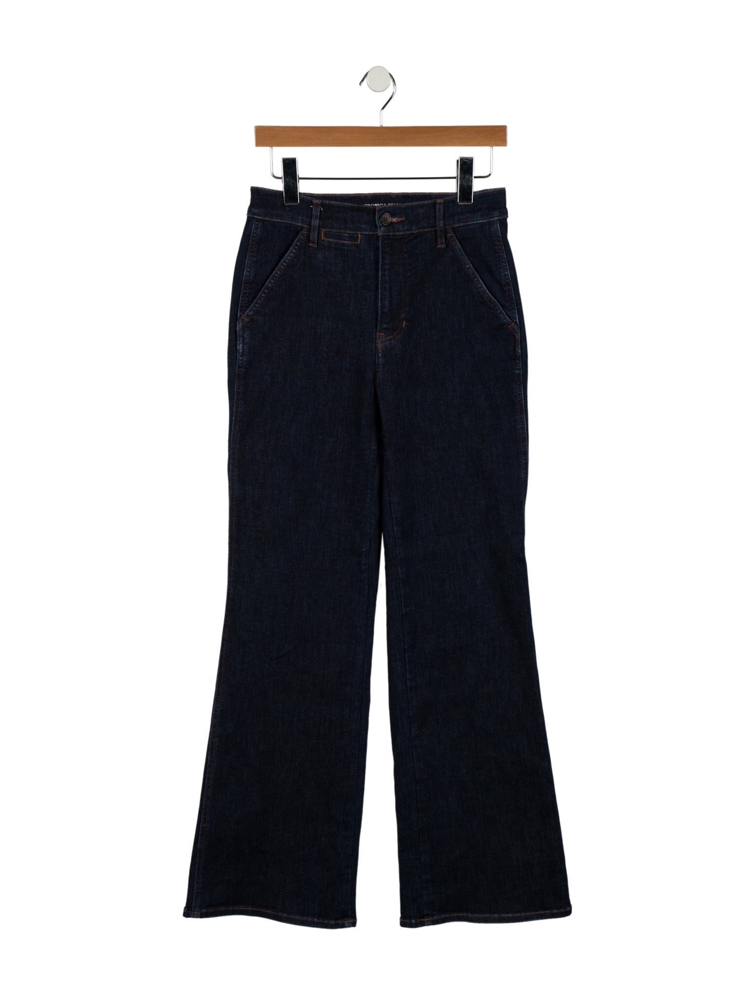 Veronica Beard Mid-Rise Wide Leg Jeans