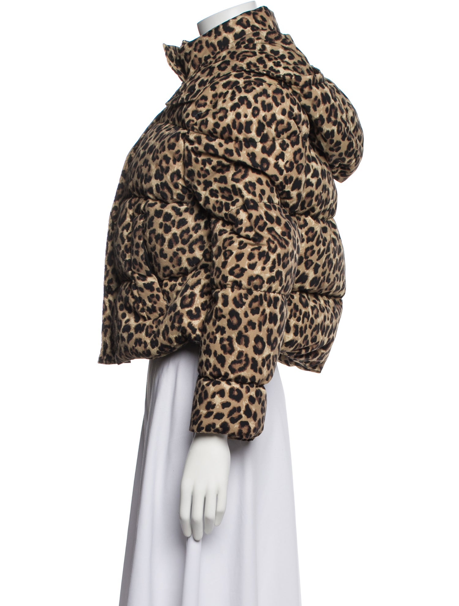 Veronica Beard Animal Print Down Coat