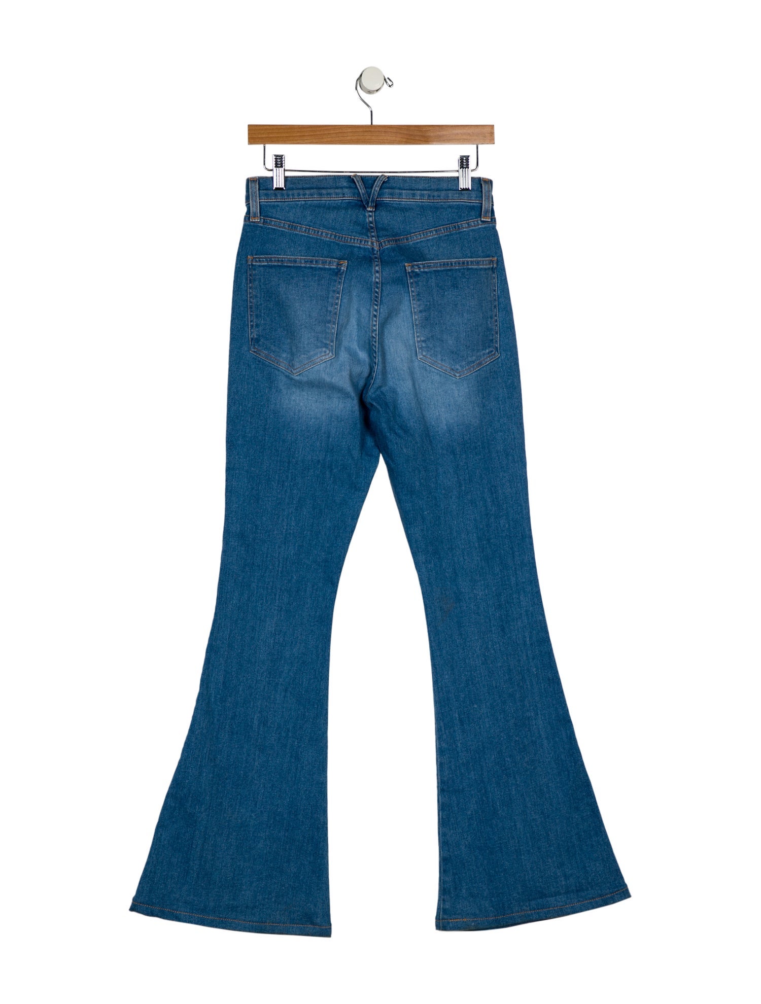 Veronica Beard Mid-Rise Wide Leg Jeans