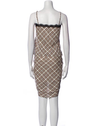 Veronica Beard Plaid Print Skirt Set