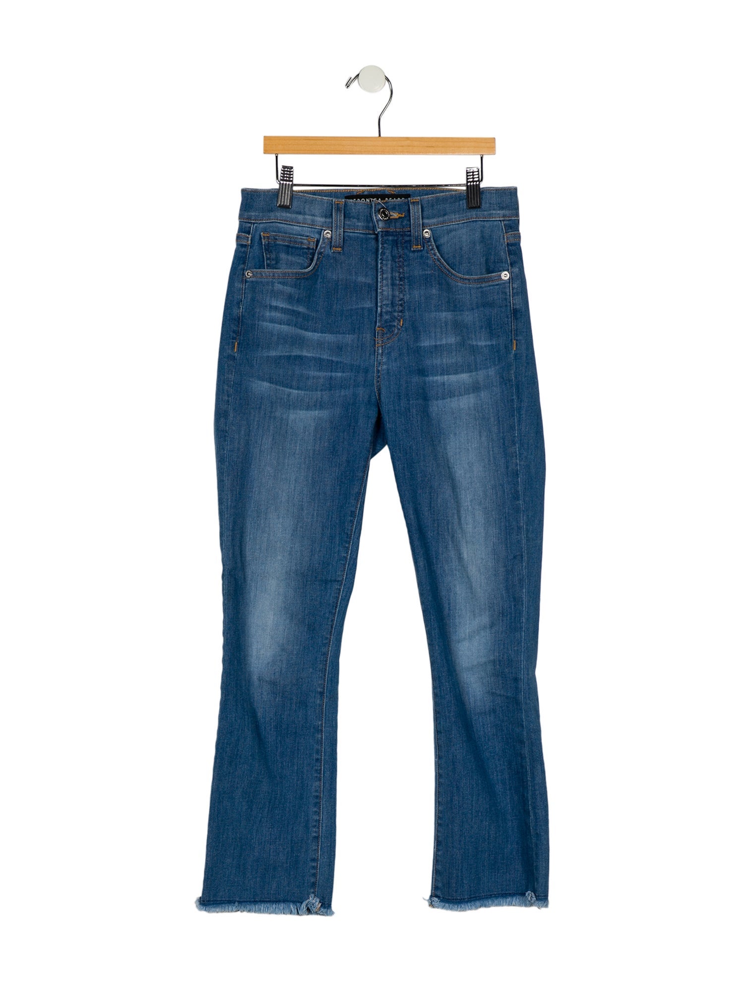 Veronica Beard Mid-Rise Straight Leg Jeans