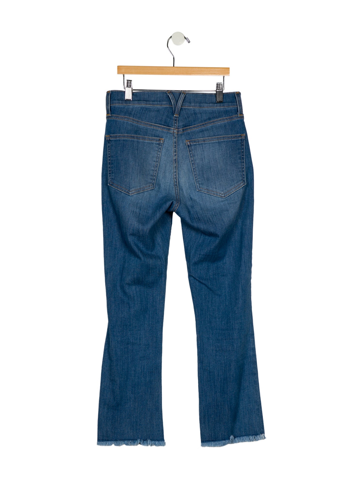 Veronica Beard Mid-Rise Straight Leg Jeans