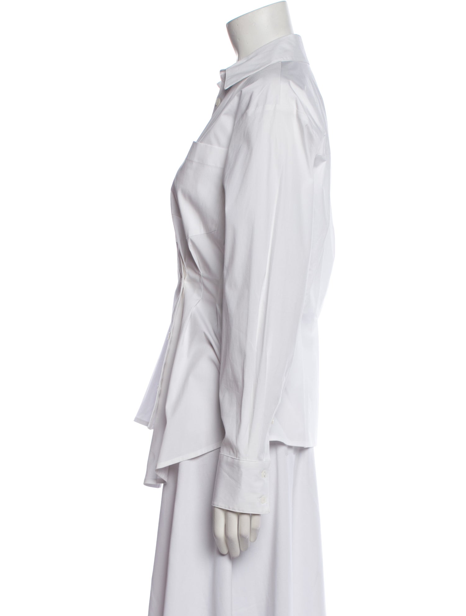 Veronica Beard Long Sleeve Button-Up Top