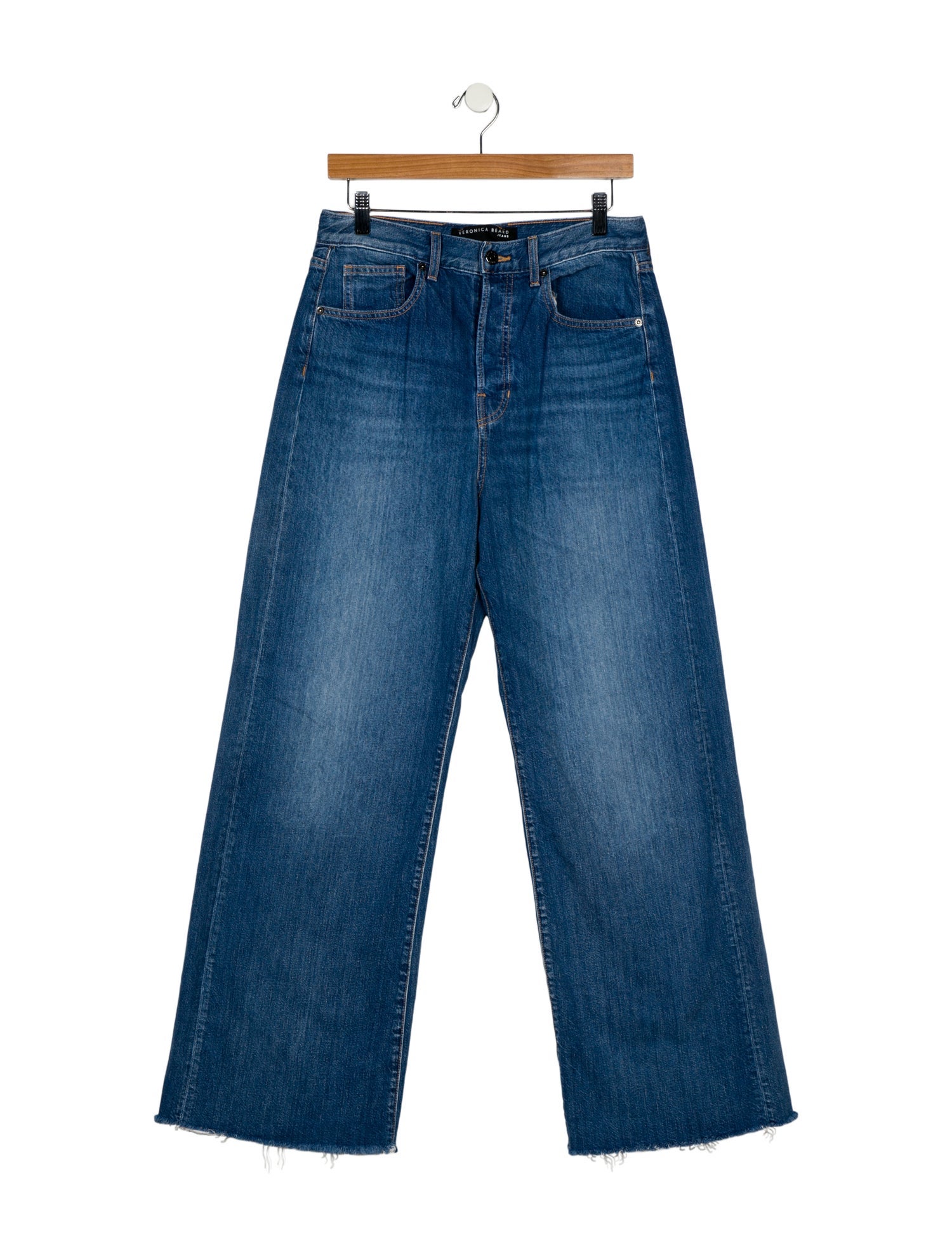 Veronica Beard High-Rise Wide Leg Jeans