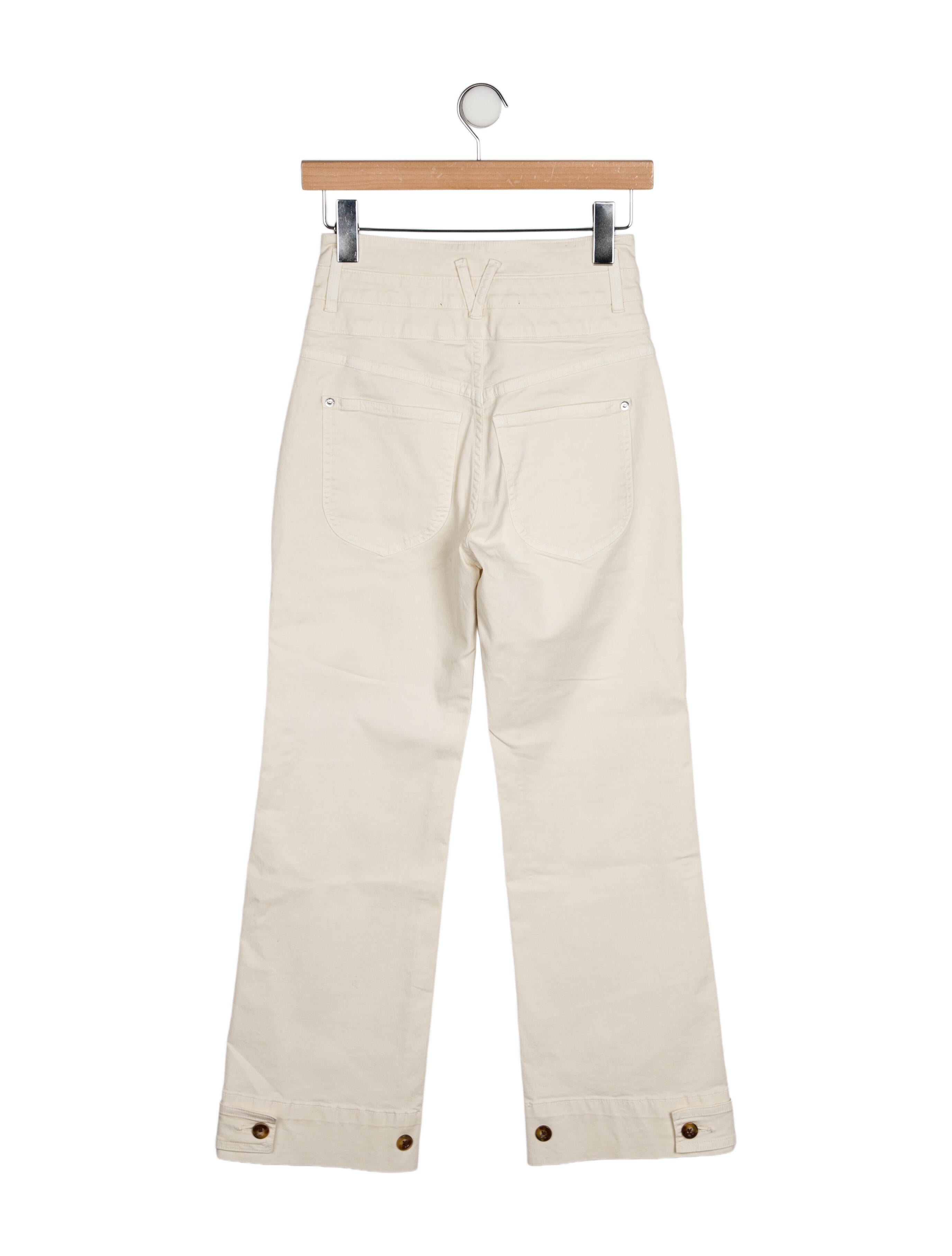 Veronica Beard High-Rise Wide Leg Jeans