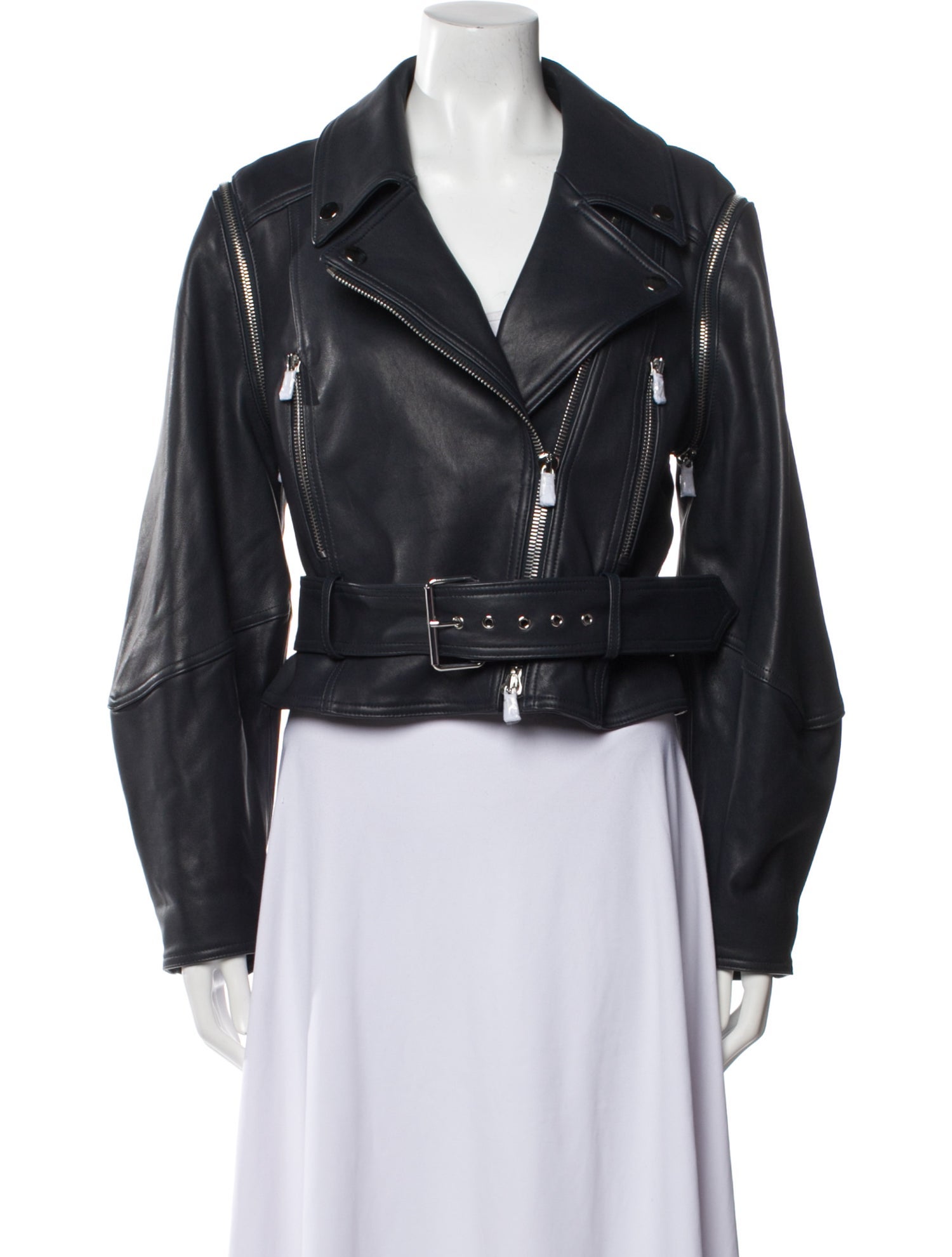 Veronica Beard Leather Biker Jacket w/ Tags