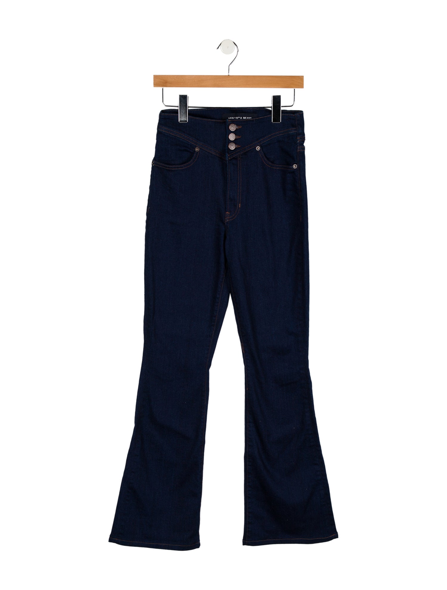 Veronica Beard High-Rise Wide Leg Jeans