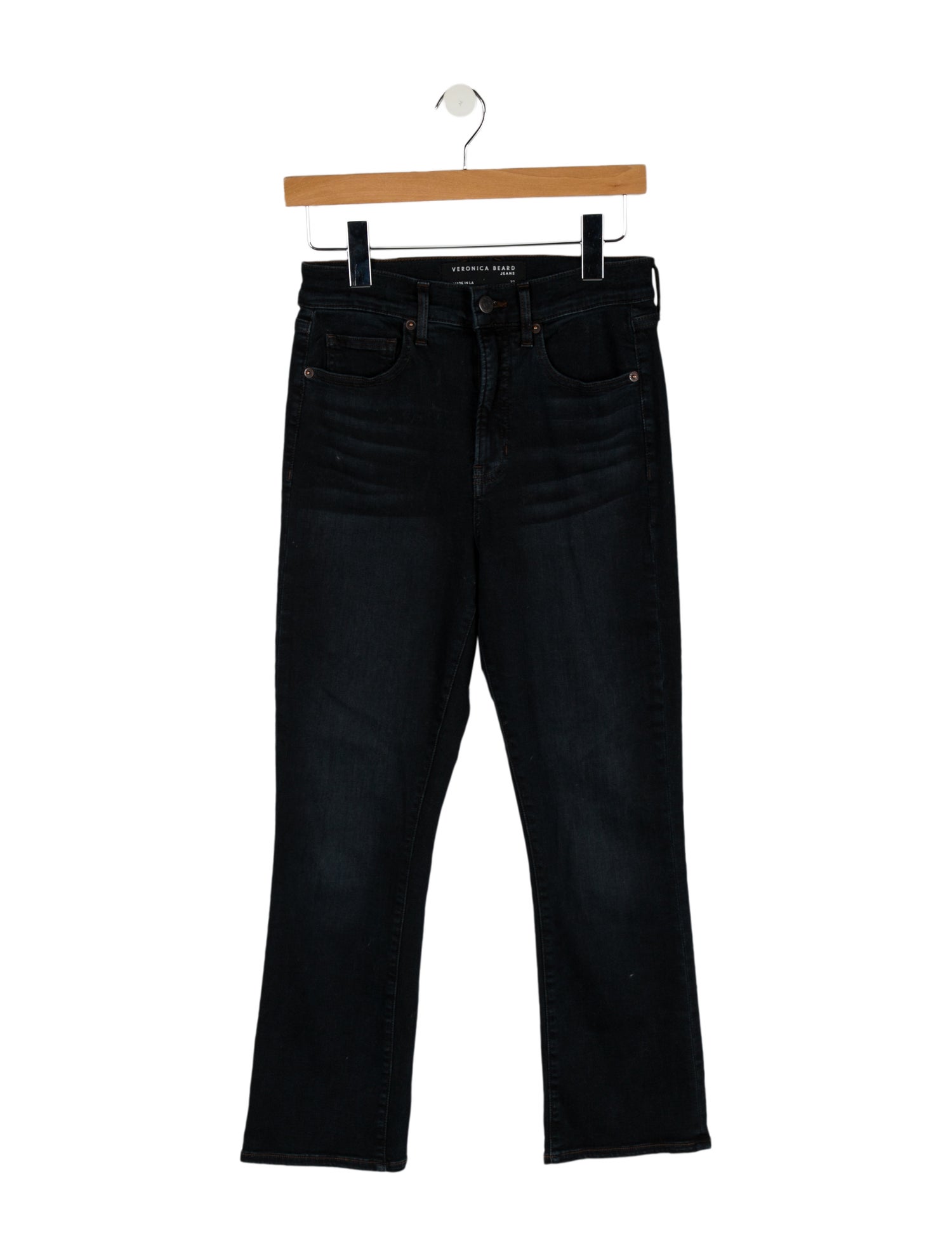 Veronica Beard Mid-Rise Straight Leg Jeans