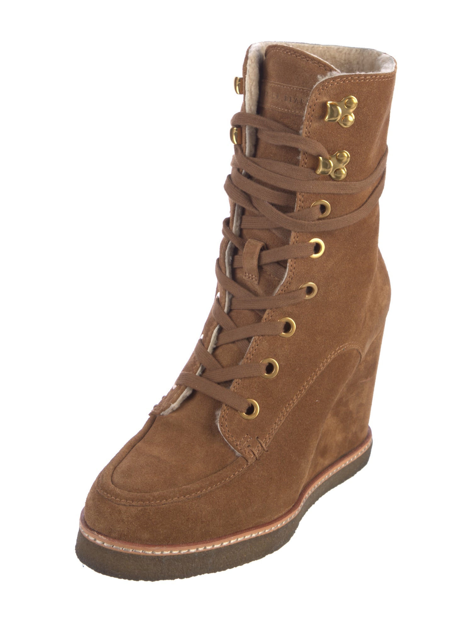 Veronica Beard Suede Lace-Up Boots