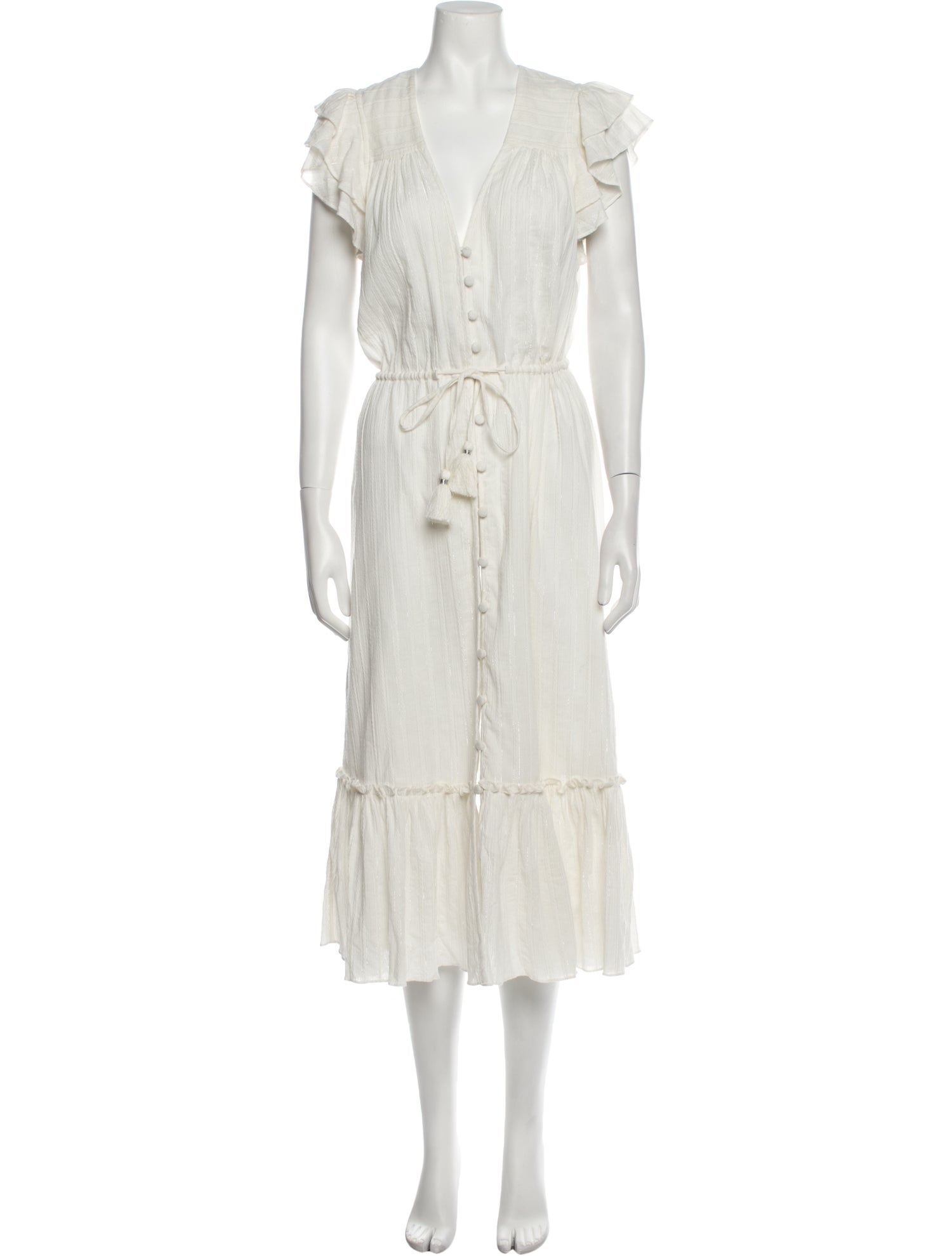 Veronica Beard V-Neck Long Dress