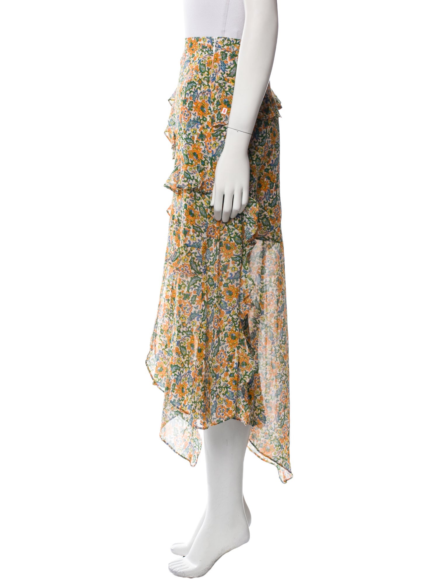 Veronica Beard Silk Long Skirt