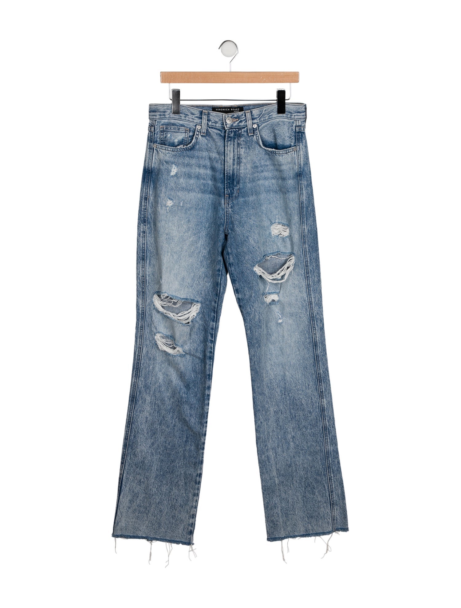 Veronica Beard High-Rise Wide Leg Jeans