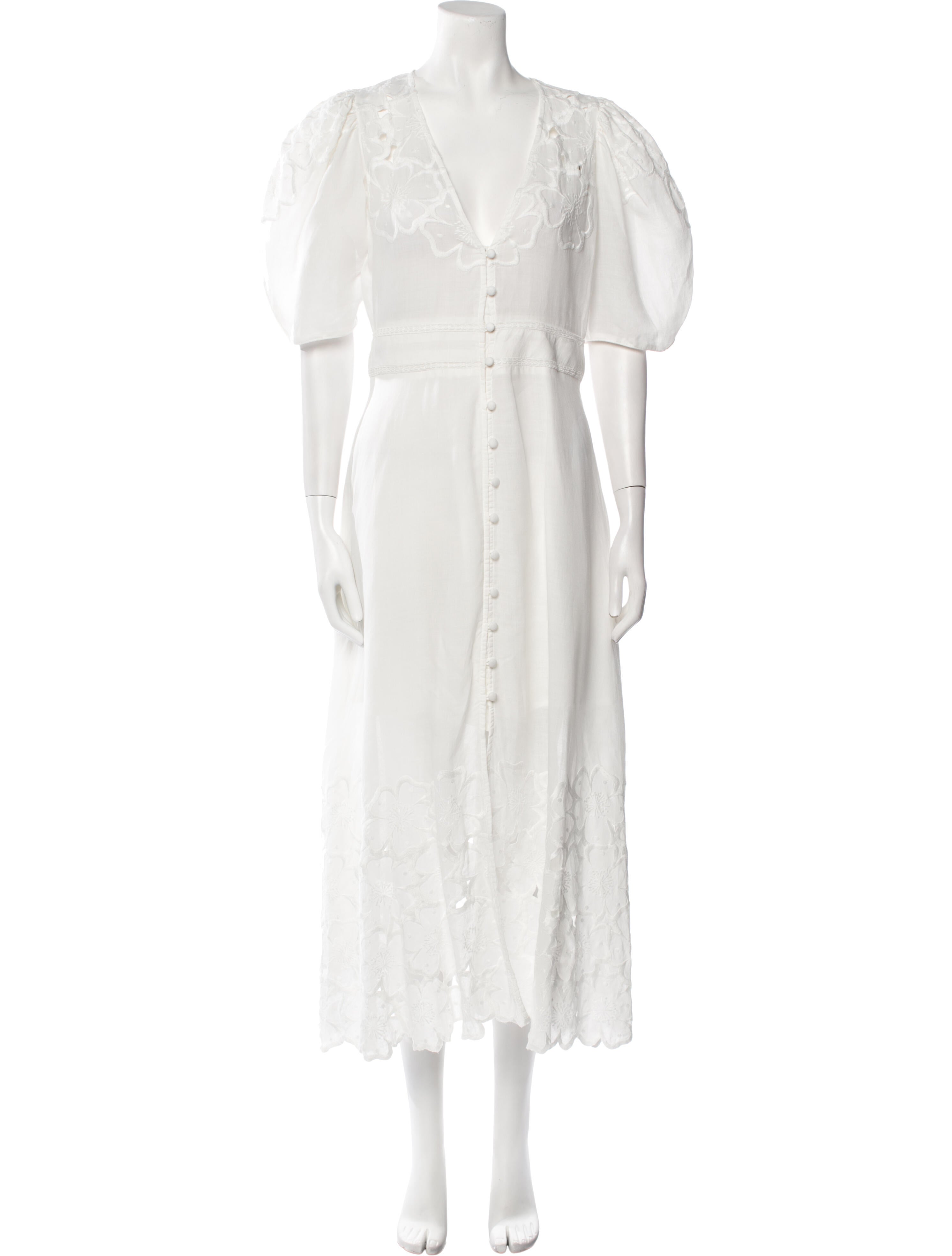 Veronica Beard V-Neck Long Dress