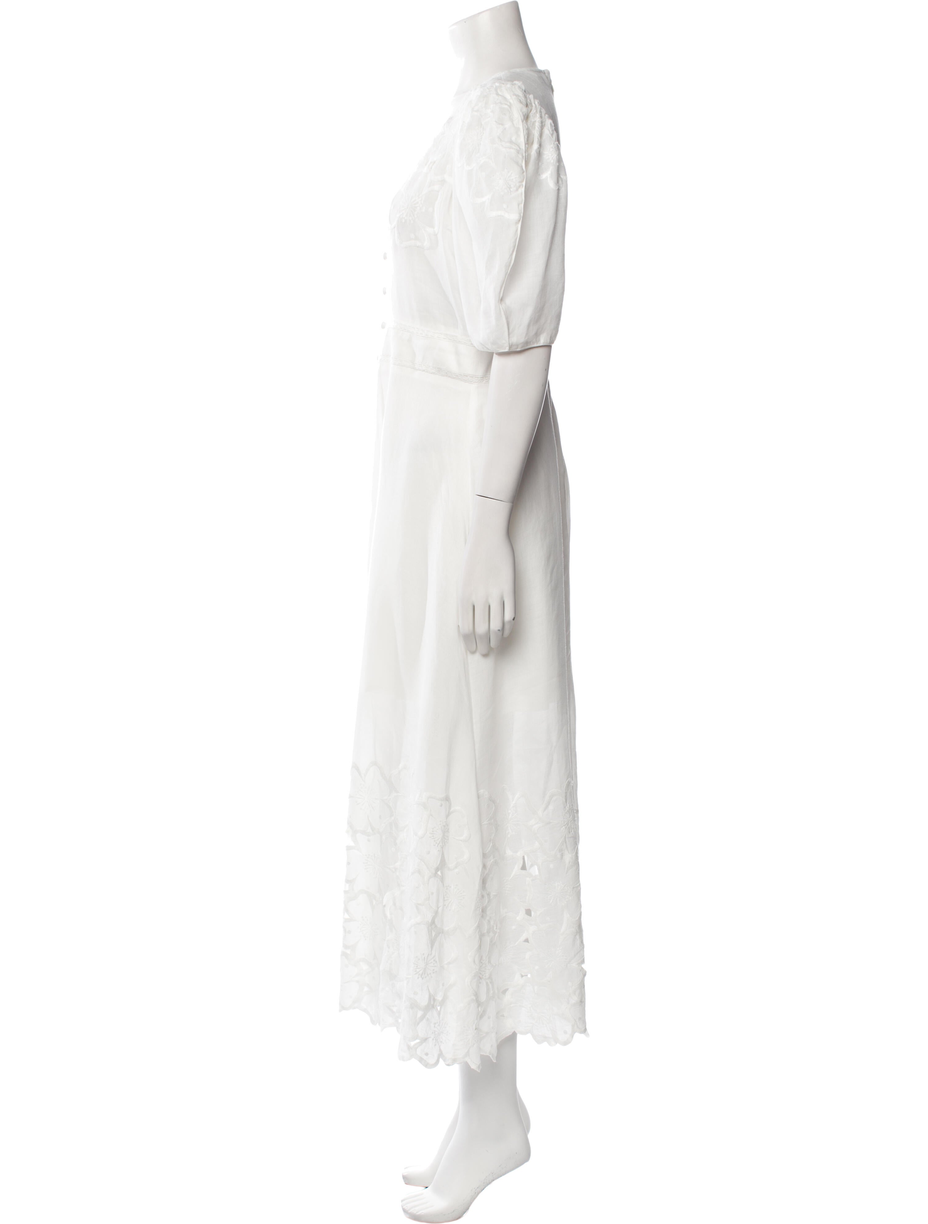 Veronica Beard V-Neck Long Dress