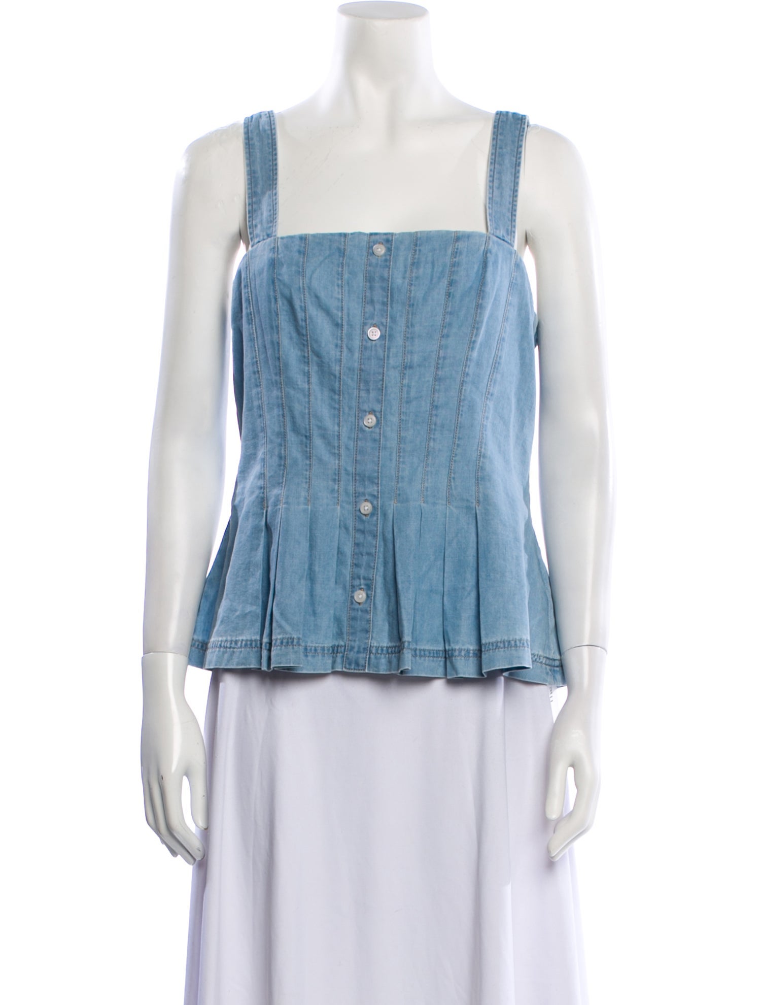Veronica Beard Square Neckline Sleeveless Top w/ Tags