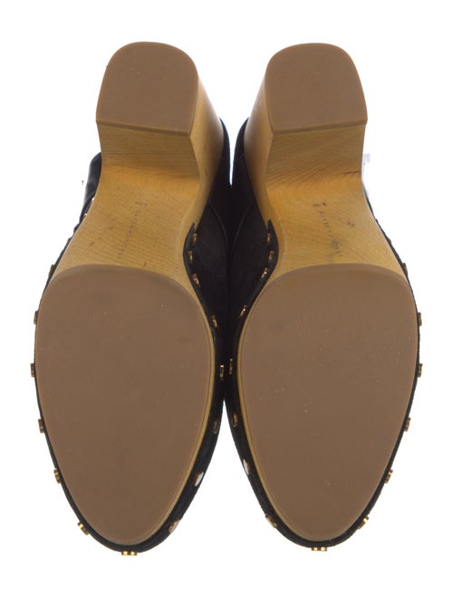 Veronica Beard Suede Studded Accents Mules