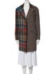 Veronica Beard Virgin Wool Plaid Print Coat