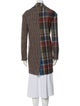 Veronica Beard Virgin Wool Plaid Print Coat