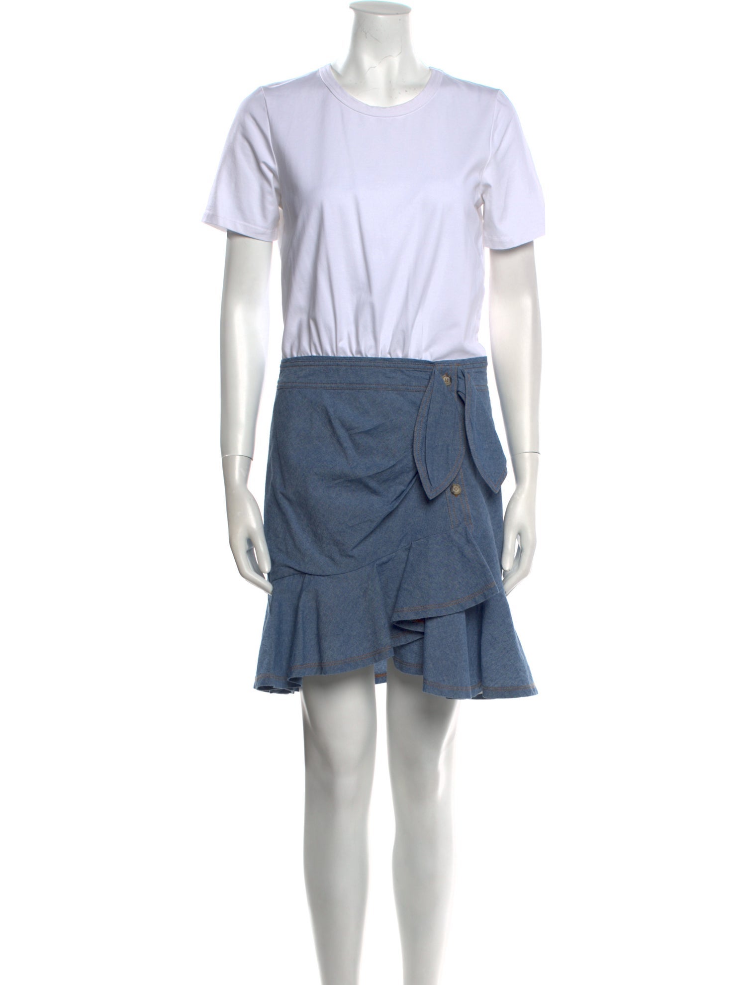 Veronica Beard Crew Neck Mini Dress